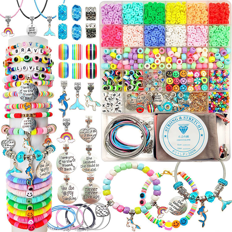 Jewelry Making For Kids - 3400pcs Beads Charms Jewelry Making Kit