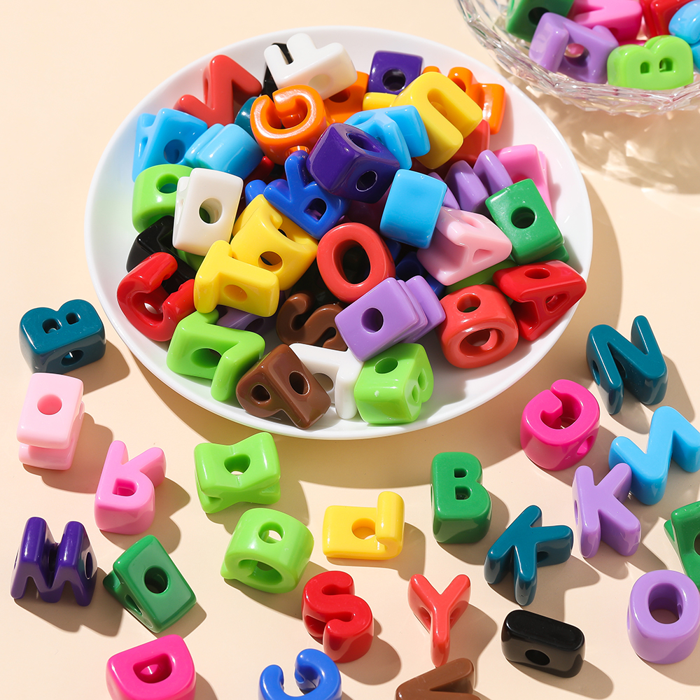 Jewelry Making For Kids - 10pcs/lot Mixed Color Big Hole Acrylic