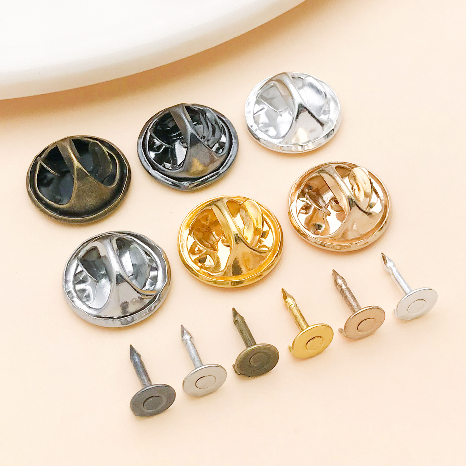 Jewelry Making School - 50pcs 8mm 11mm Pin+ Back Stabbing