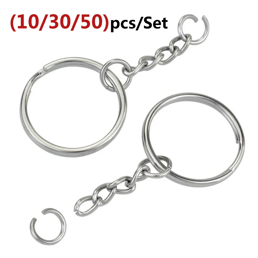Jewelry Making Rings - 10/30/50pcs Open Metals Key Ring with