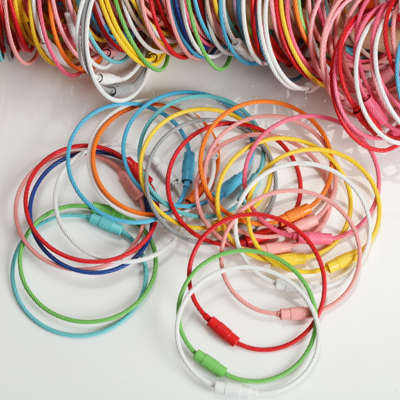 Jewelry Making Rings - Multicolor Paint Coated Steel Split Rings