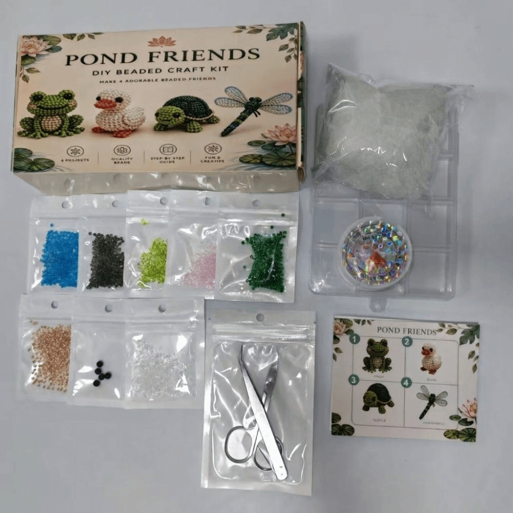 Jewelry Making Education - Handmade DIY Animal Bead Embroidery Kit