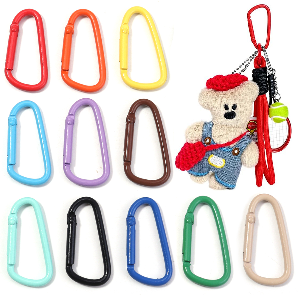 10pcs Colorful Carabiner Clip  - огляд і ціна Jewelry Making Rings