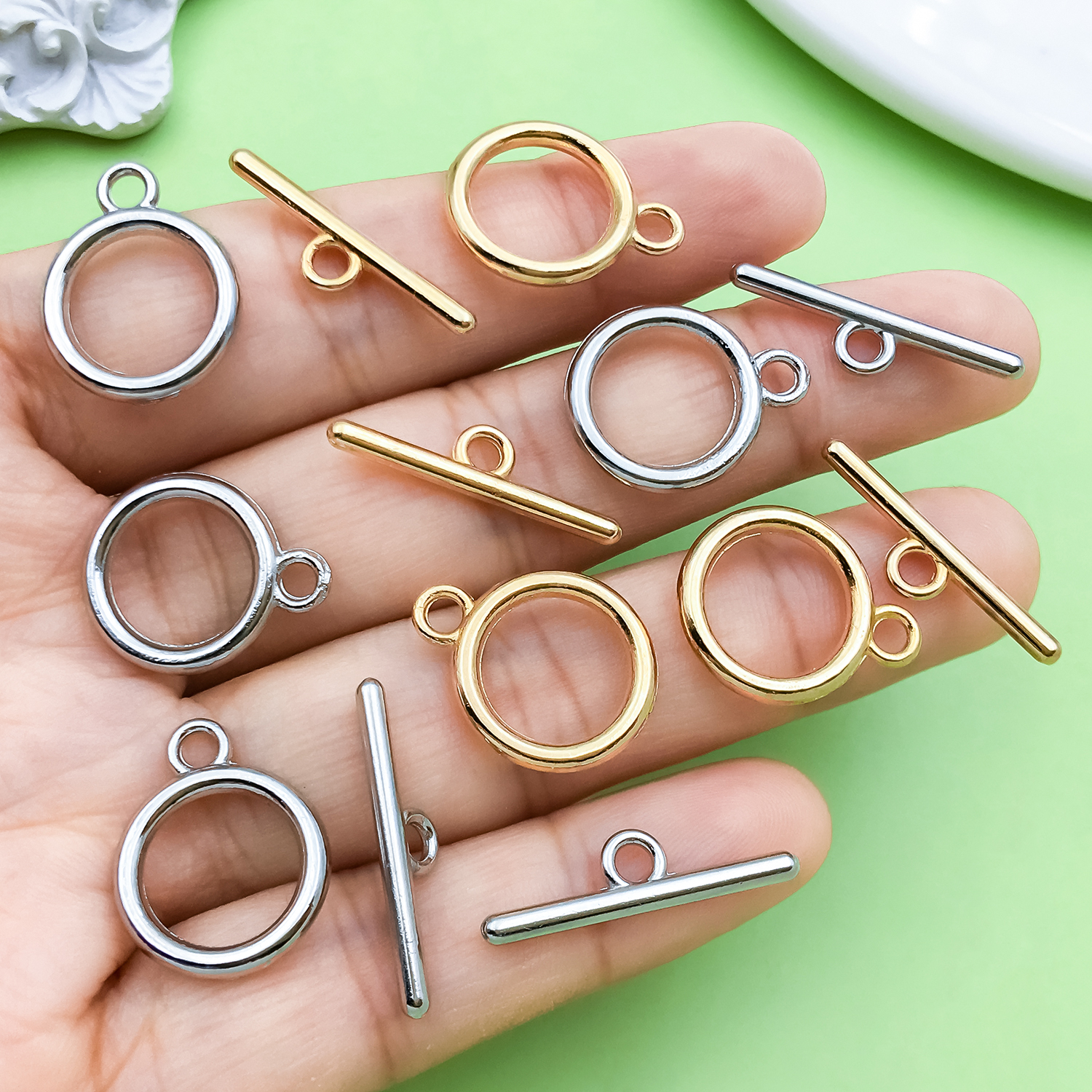 20pcs Alloy Buckles, OT end Bu - огляд і ціна Jewelry Making School