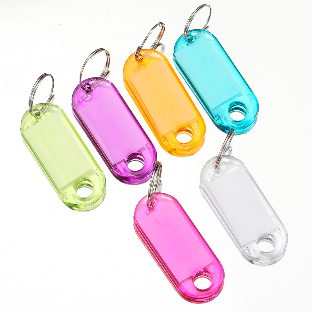 10pcs Coloful Key Tags Plastic - огляд і ціна Jewelry Making Rings