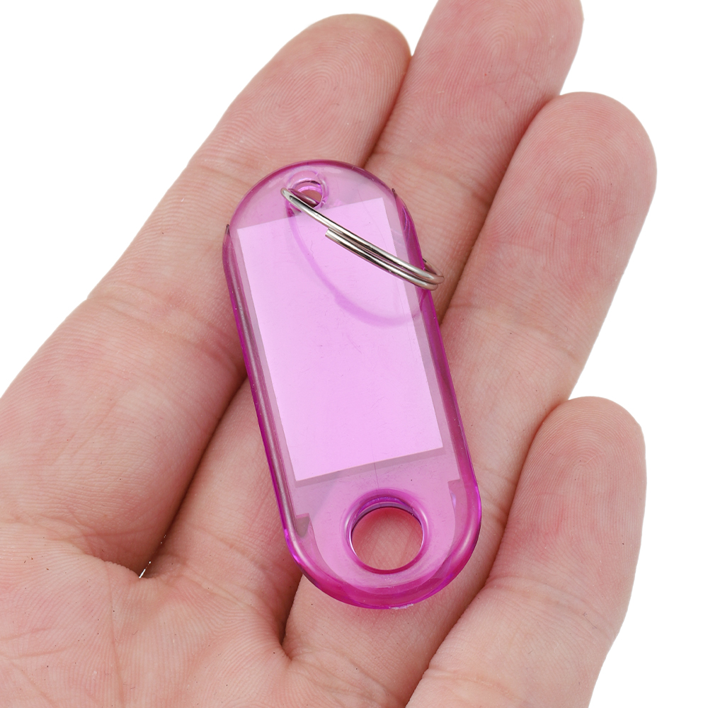 10pcs Coloful Key Tags Plastic - огляд і ціна Jewelry Making Rings