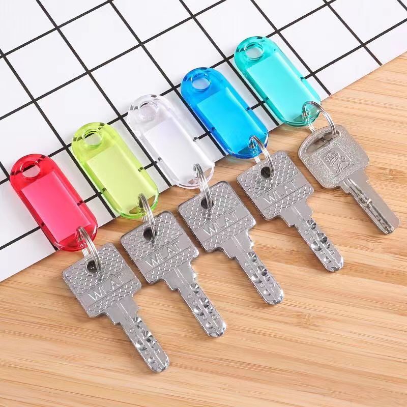 10pcs Coloful Key Tags Plastic - огляд і ціна Jewelry Making Rings
