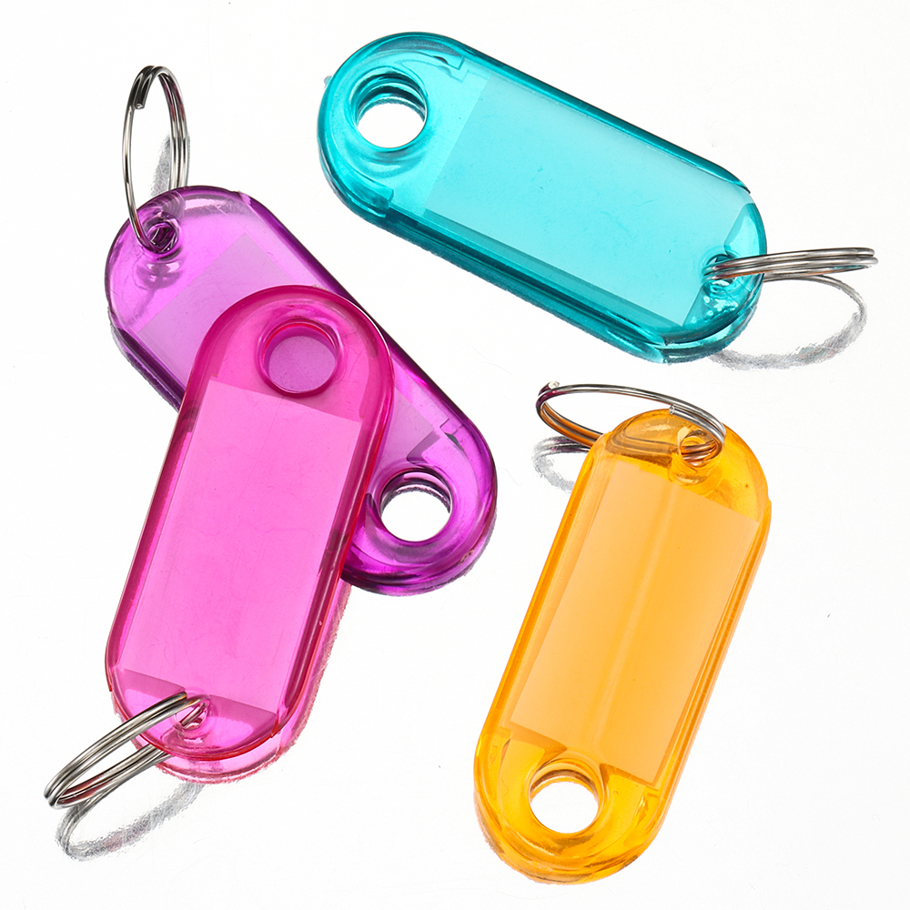 10pcs Coloful Key Tags Plastic - огляд і ціна Jewelry Making Rings