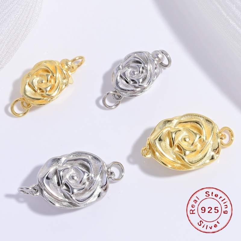 S925 Sterling Silver Rose Peta - огляд і ціна Jewelry Making Silver