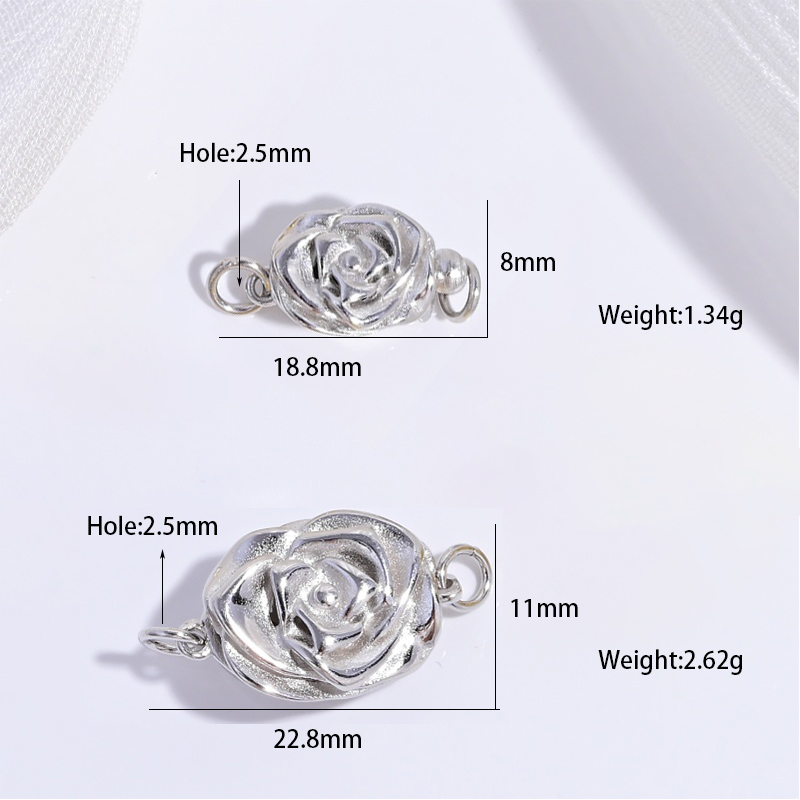 S925 Sterling Silver Rose Peta - огляд і ціна Jewelry Making Silver