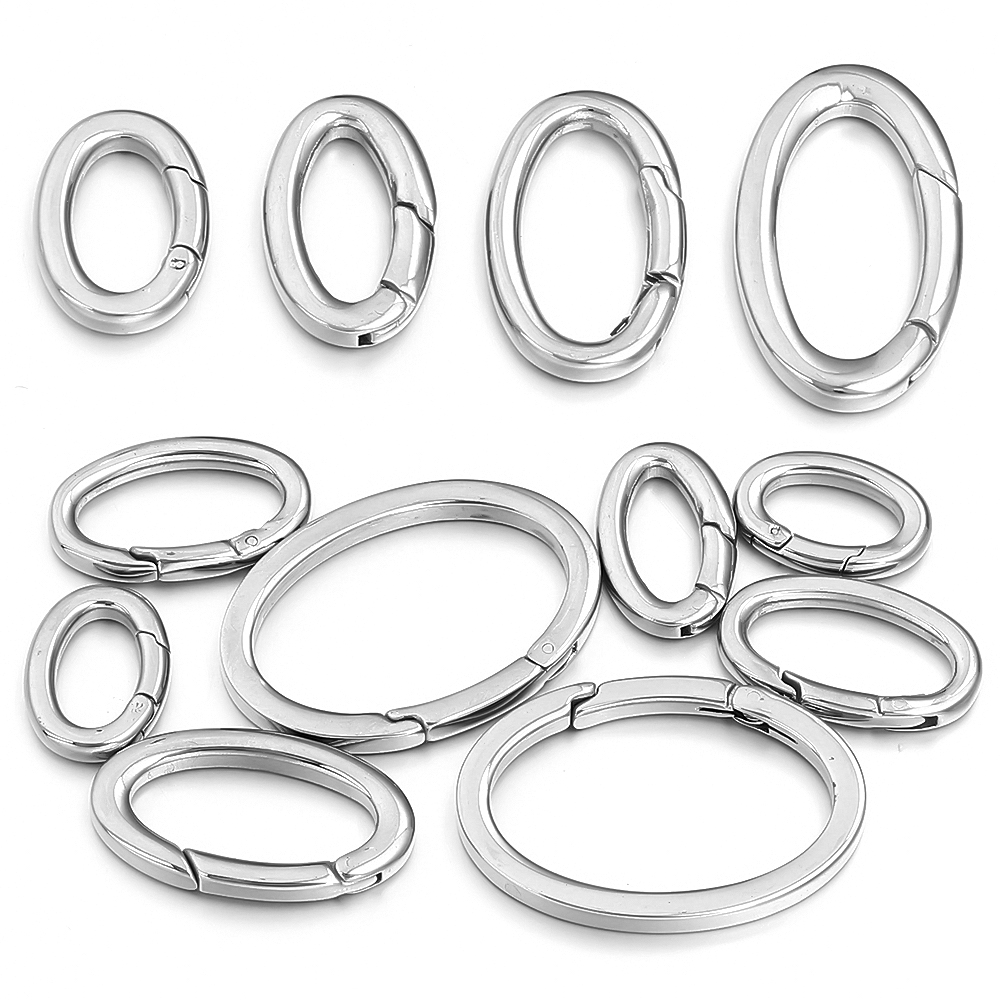 1pc Stainless Steel Spring Cla - огляд і ціна Jewelry Making Rings