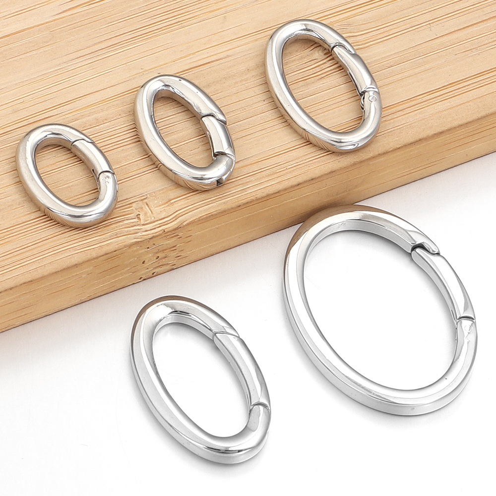 1pc Stainless Steel Spring Cla - огляд і ціна Jewelry Making Rings