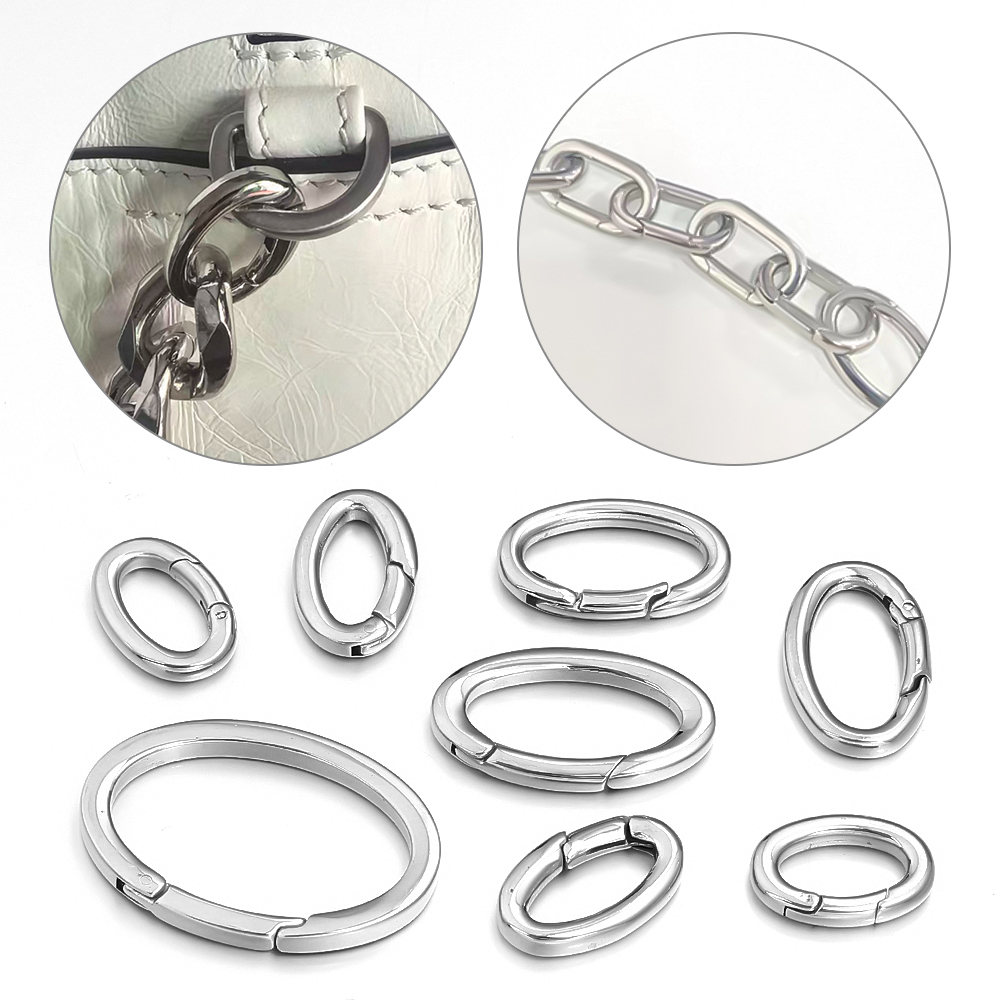 1pc Stainless Steel Spring Cla - огляд і ціна Jewelry Making Rings