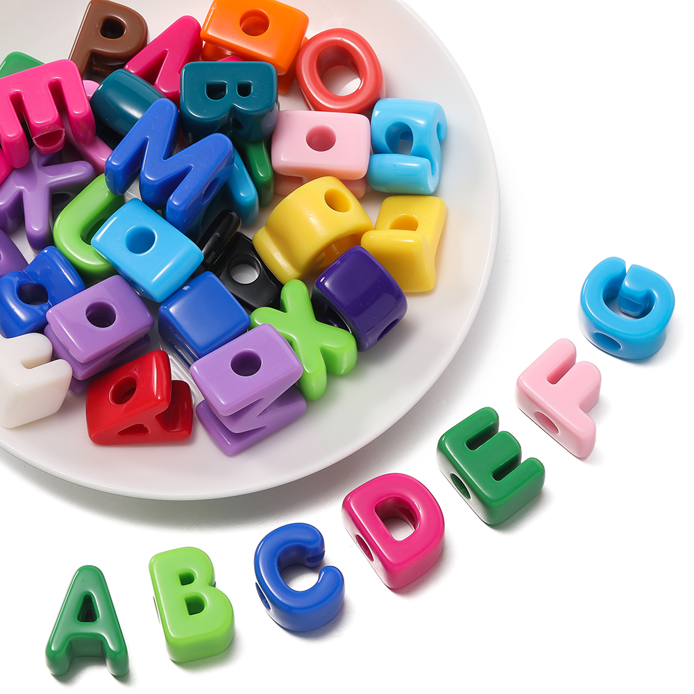 10pcs/lot Multi Color Big Hole - огляд і ціна Jewelry Making For Kids