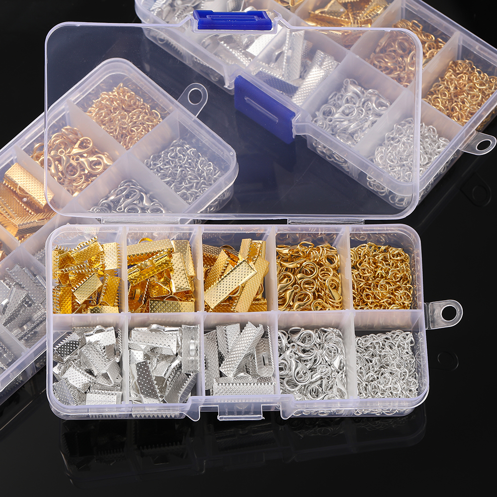 10 Grids Alloy Accessories Set - огляд і ціна Jewelry Making Rings