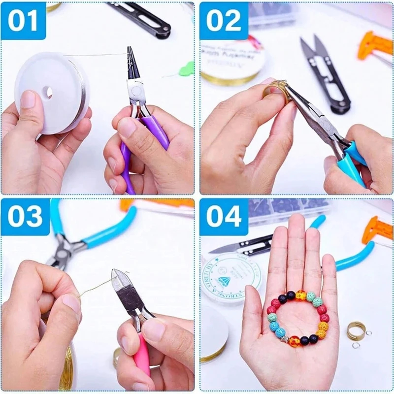 4 Pack Jewelry Making Pliers T - огляд і ціна Jewelry Making Needle Nose Pliers