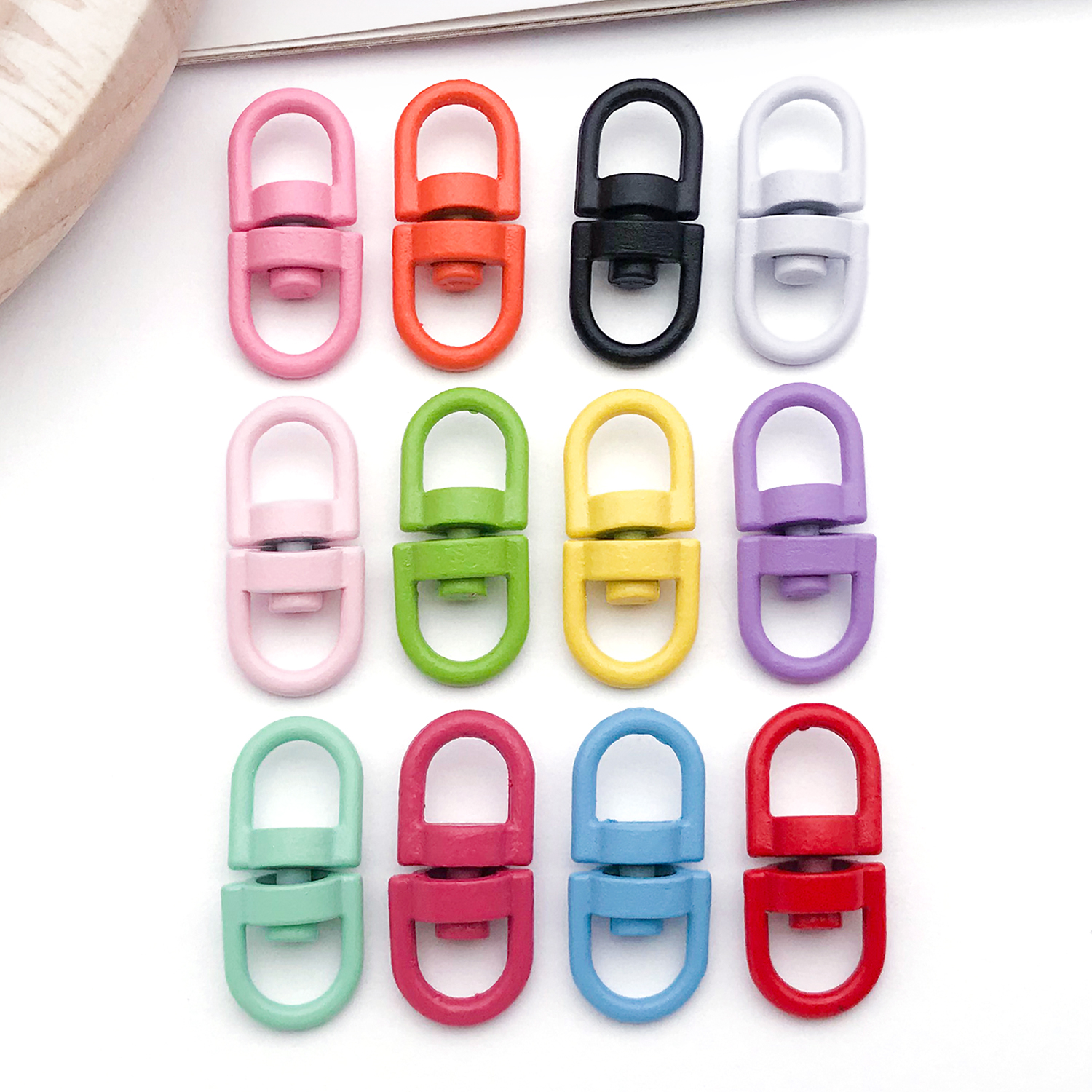 20pcs Metal Rotate Buckle Key  - огляд і ціна Jewelry Making Rings