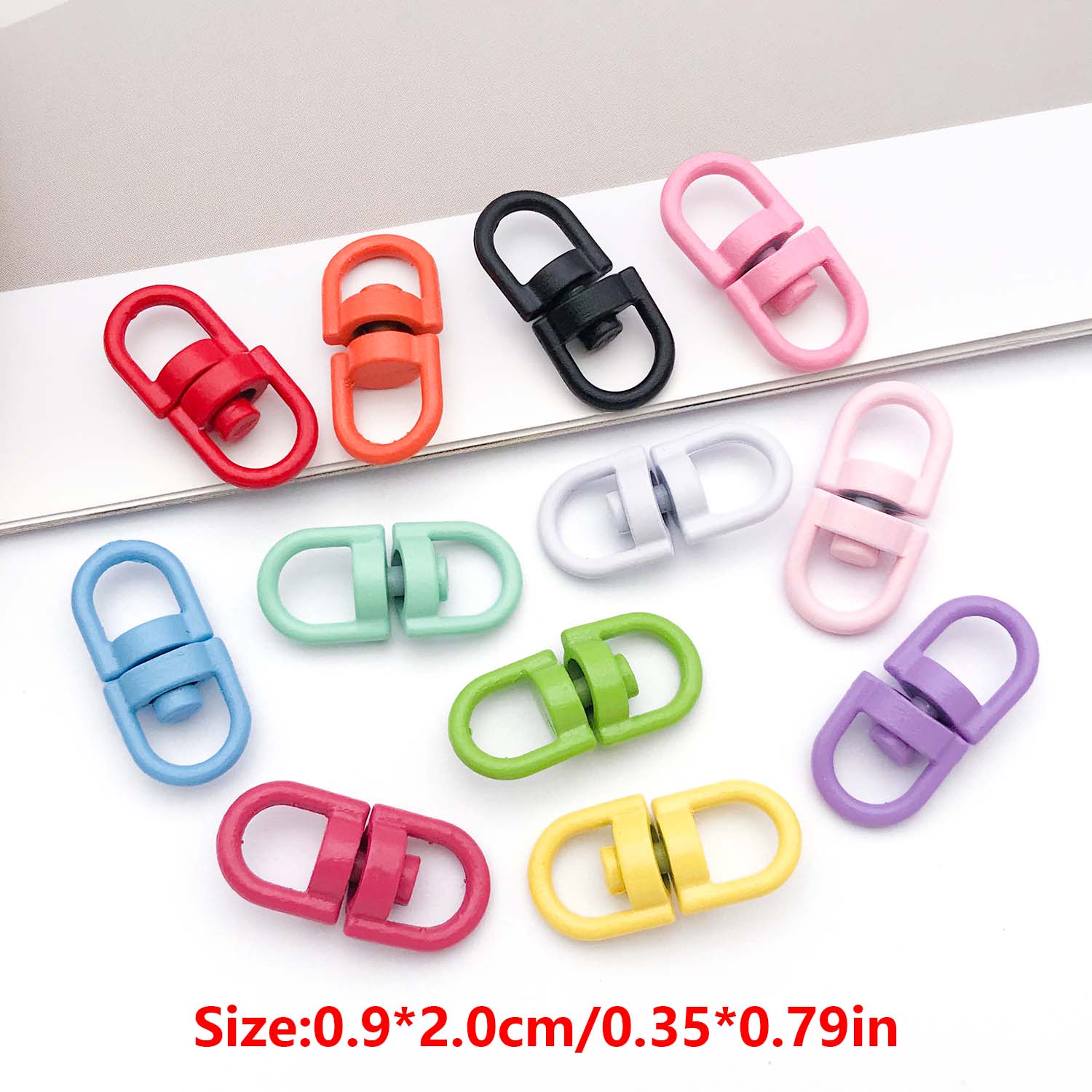 20pcs Metal Rotate Buckle Key  - огляд і ціна Jewelry Making Rings