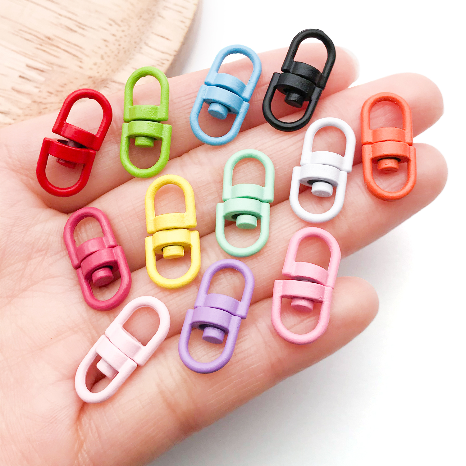 20pcs Metal Rotate Buckle Key  - огляд і ціна Jewelry Making Rings