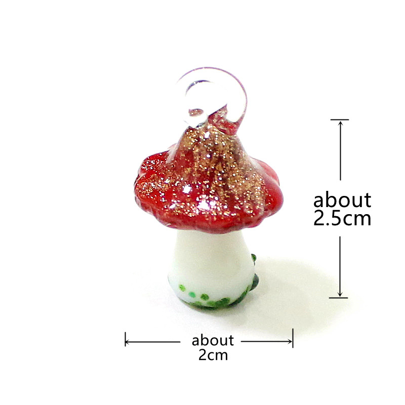 2Pcs Mini Mushroom Charms Dopa - огляд і ціна Jewelry Making Event