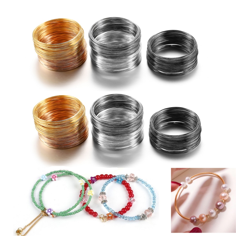 100 Loops/lot 0.6mm Silver Gol - огляд і ціна Jewelry Making Silver