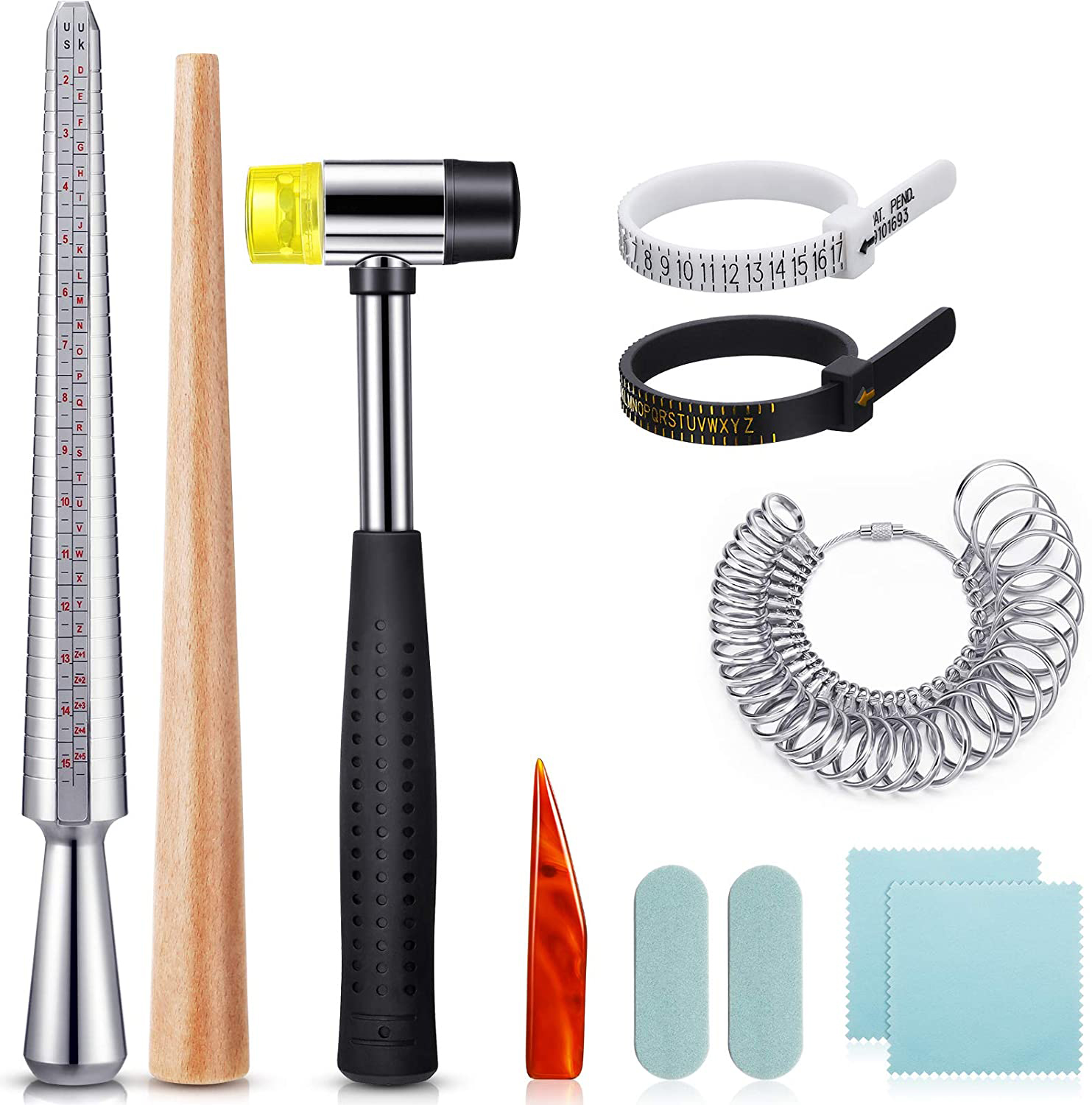 11 Pieces Of US UK Ring Mandre - огляд і ціна Jewelry Making Desk
