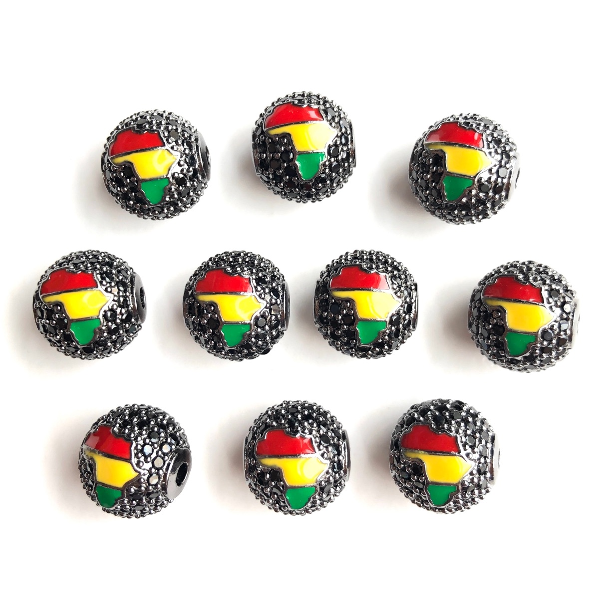 6pcs 12mm Red Yellow Green Ene - огляд і ціна Jewelry Making History