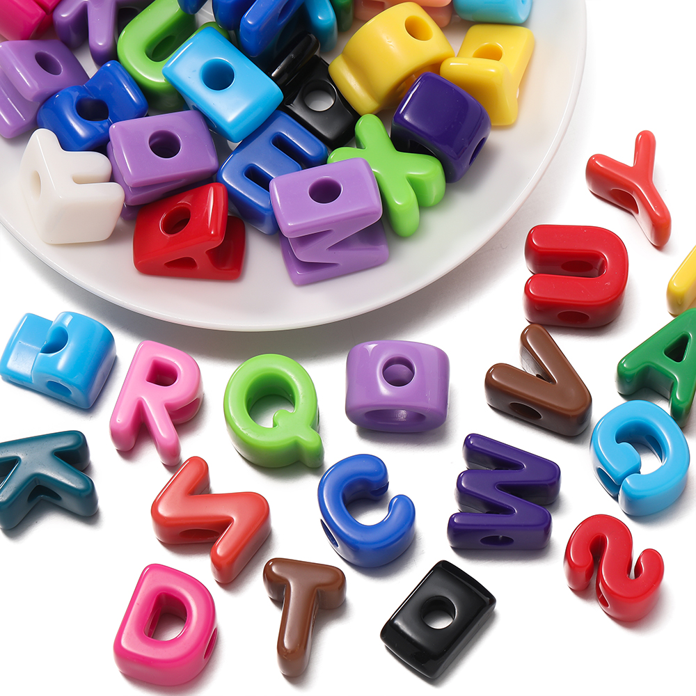 10pcs/lot Mixed Color Big Hole - огляд і ціна Jewelry Making For Kids