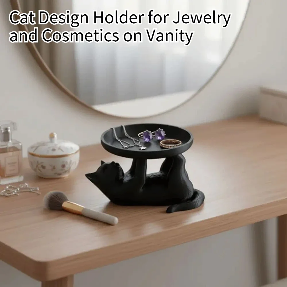 Cute Cat Shaped Desktop Storag - огляд і ціна Jewelry Making Desk