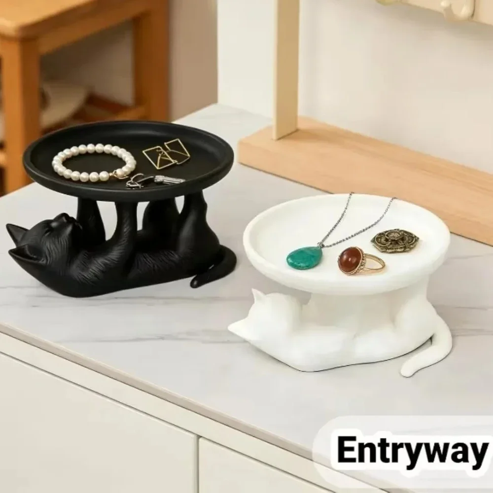 Cute Cat Shaped Desktop Storag - огляд і ціна Jewelry Making Desk