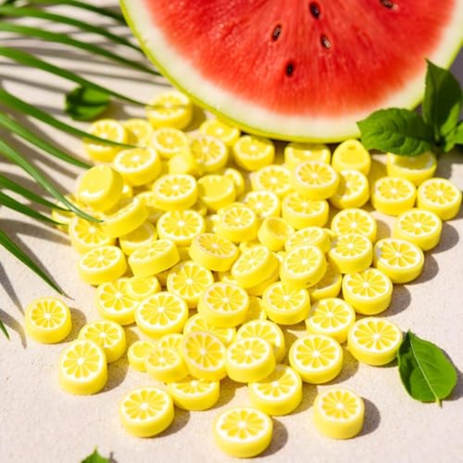 200Pcs Yellow Lemon Polymer Cl - огляд і ціна Jewelry Making Charms