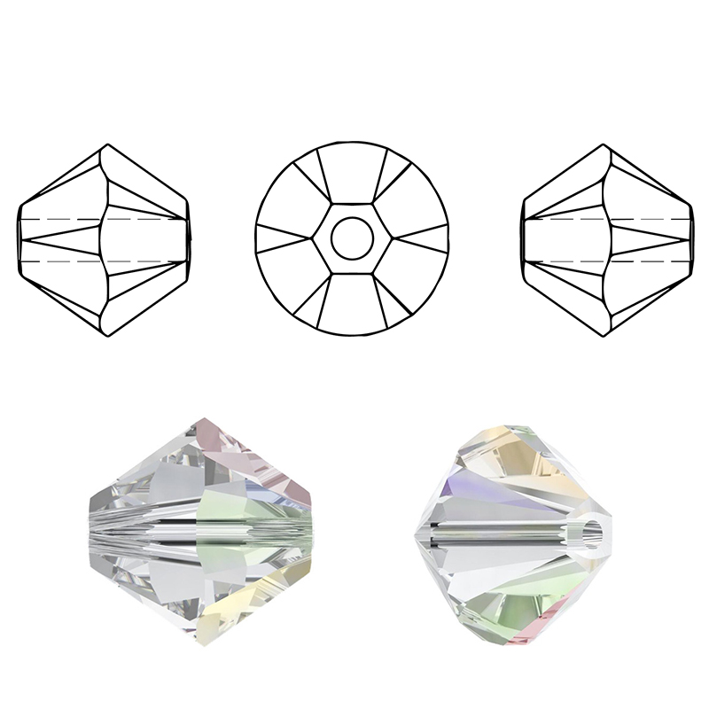600pcs/lot 4mm 5238 bicone bea - огляд і ціна Jewelry Making For Kids