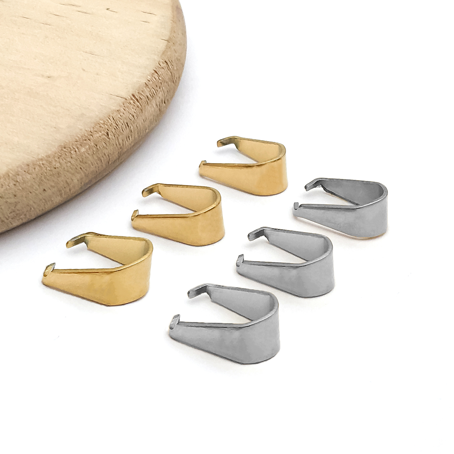 50pcs Stainless Steel Clip Cha - огляд і ціна Jewelry Making Charms