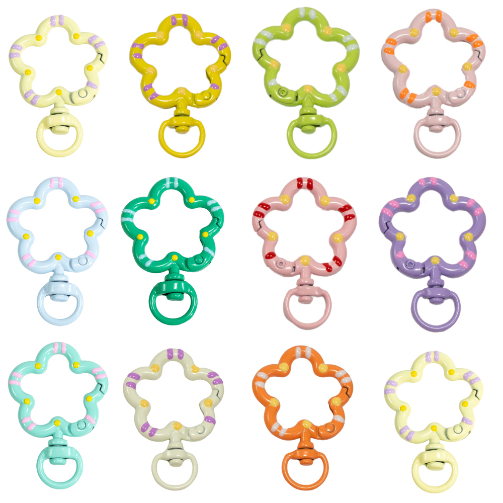 5pcs Flower Metal Lobster Claw - огляд і ціна Jewelry Making Rings