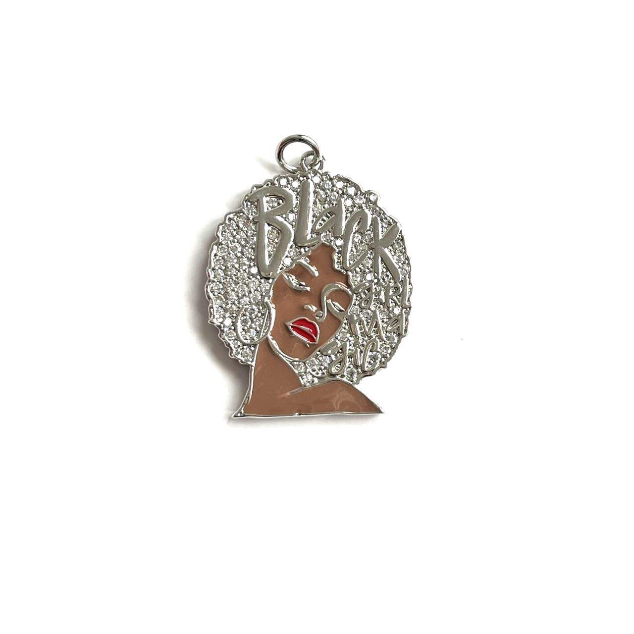 5Pcs Zirconia Paved Black Girl - огляд і ціна Jewelry Making History