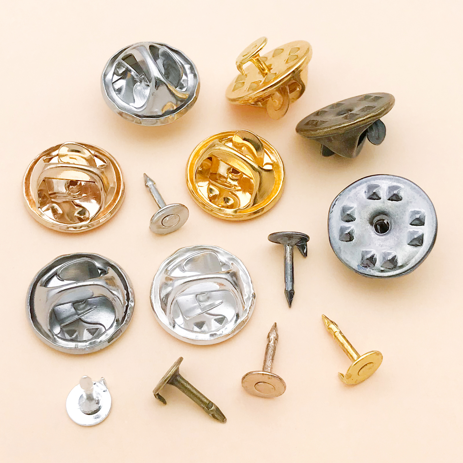 50pcs 8mm 11mm Pin+ Back Stabb - огляд і ціна Jewelry Making School