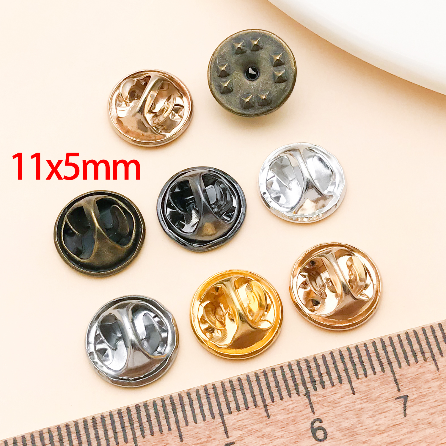 50pcs 8mm 11mm Pin+ Back Stabb - огляд і ціна Jewelry Making School
