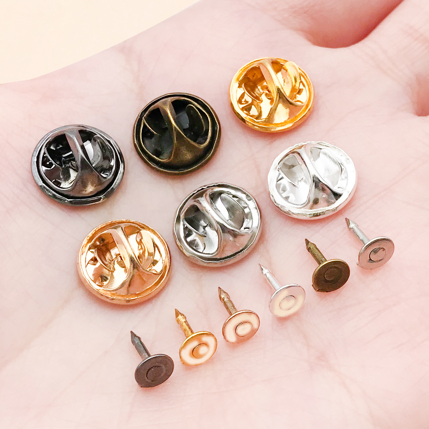 50pcs 8mm 11mm Pin+ Back Stabb - огляд і ціна Jewelry Making School