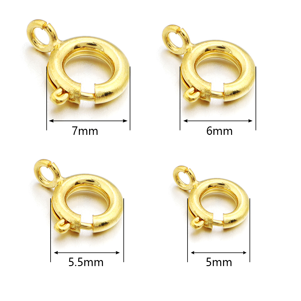 10Pcs Circle Spring Buttonr Co - огляд і ціна Jewelry Making Rings