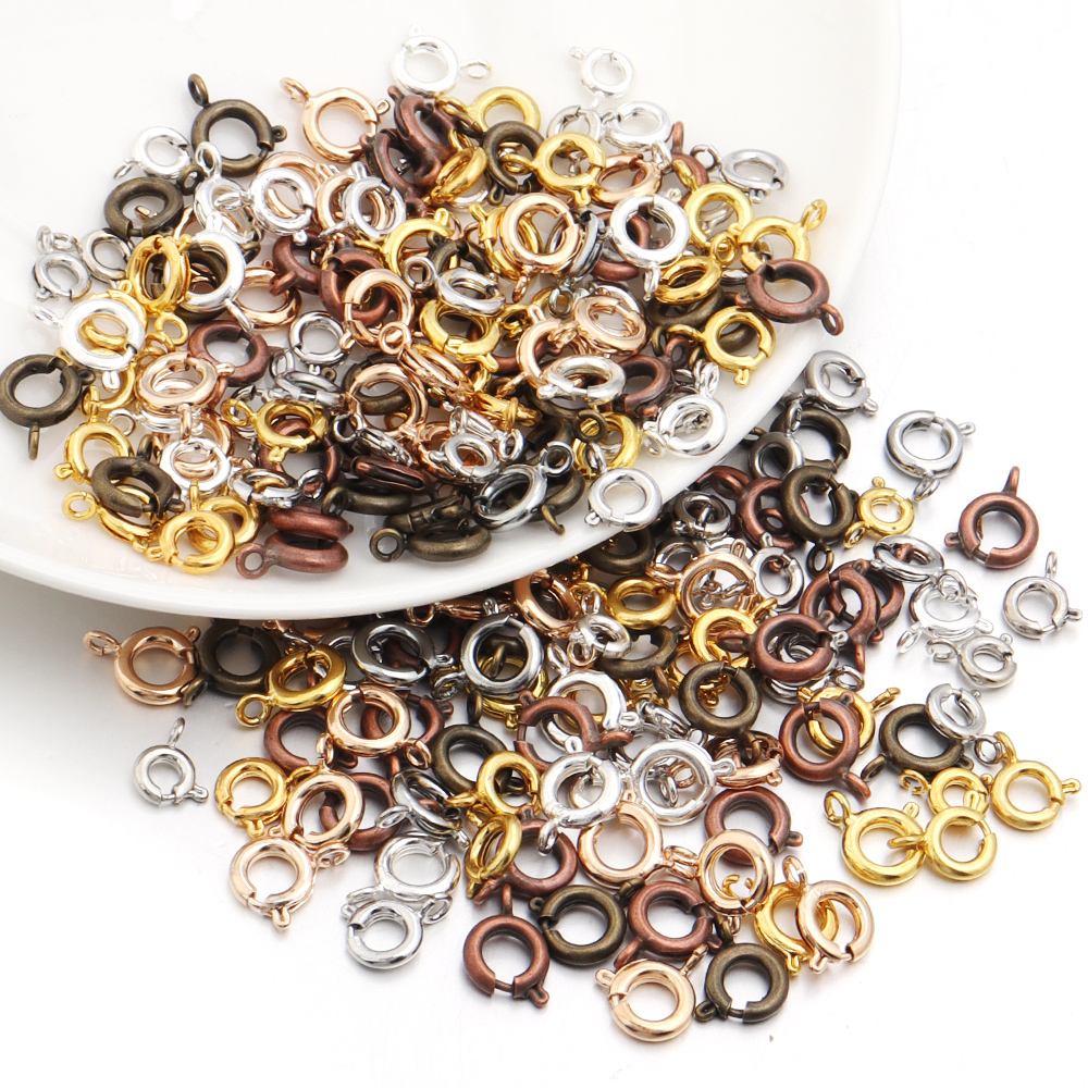10Pcs Circle Spring Buttonr Co - огляд і ціна Jewelry Making Rings