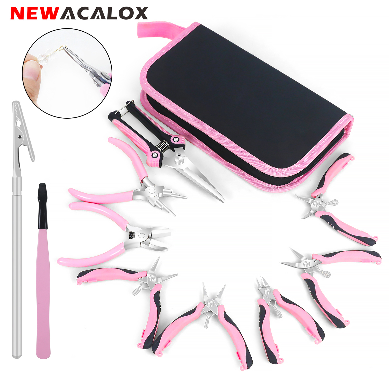 NEWACALOX Mini Jewelry Pliers  - огляд і ціна Jewelry Making Needle Nose Pliers