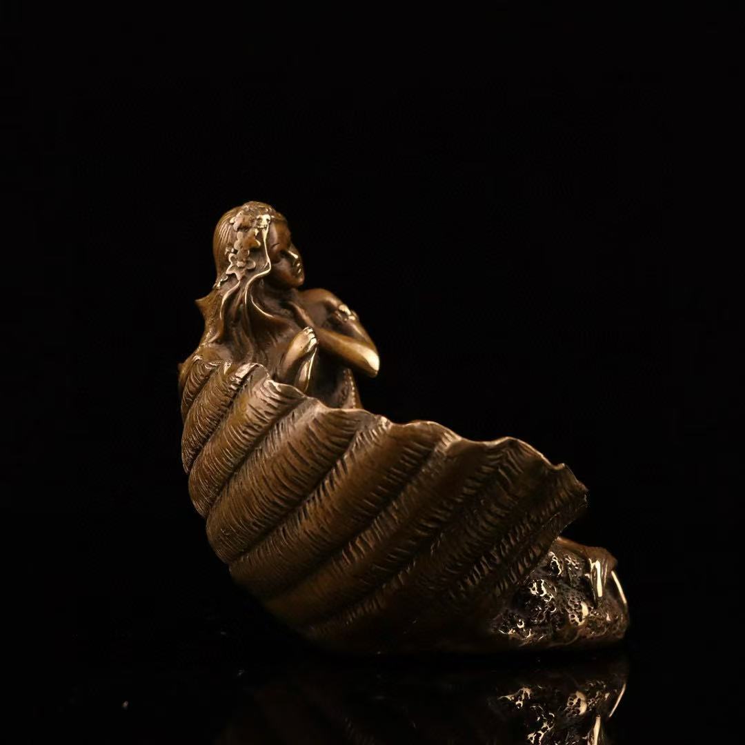Antique Brass Mermaid Statue S - огляд і ціна Jewelry Making Desk