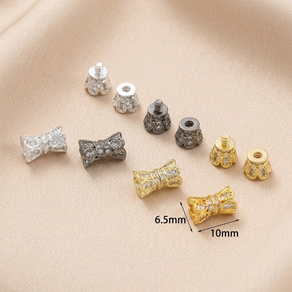 2pcs 18K Gold Plated Cubic Zir - огляд і ціна Jewelry Making School