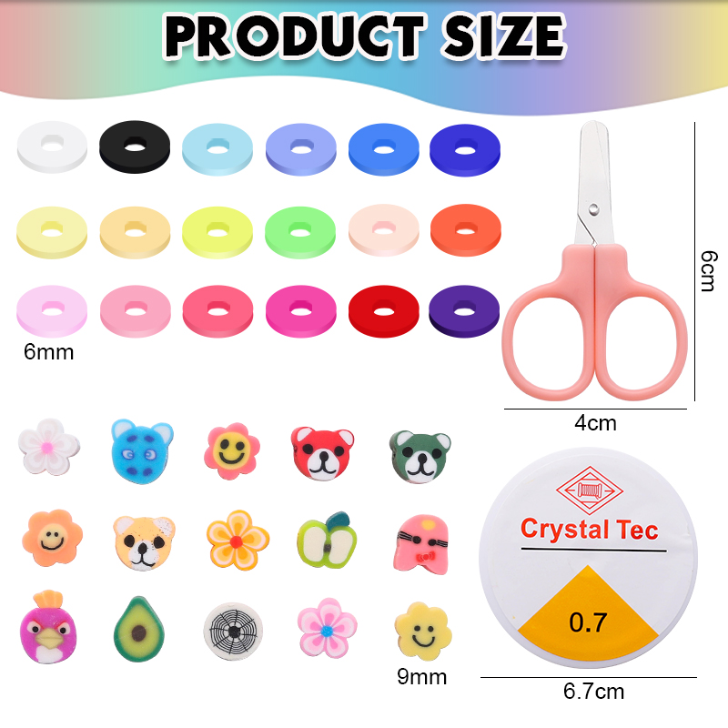 Clay Beads Bracelet Making Kit - огляд і ціна Jewelry Making For Kids