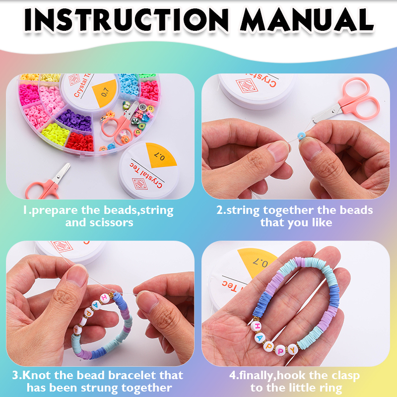 Clay Beads Bracelet Making Kit - огляд і ціна Jewelry Making For Kids