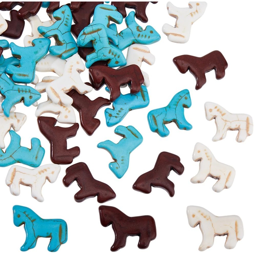 45pcs Synthetic Turquoise Bead - огляд і ціна Jewelry Making Charms