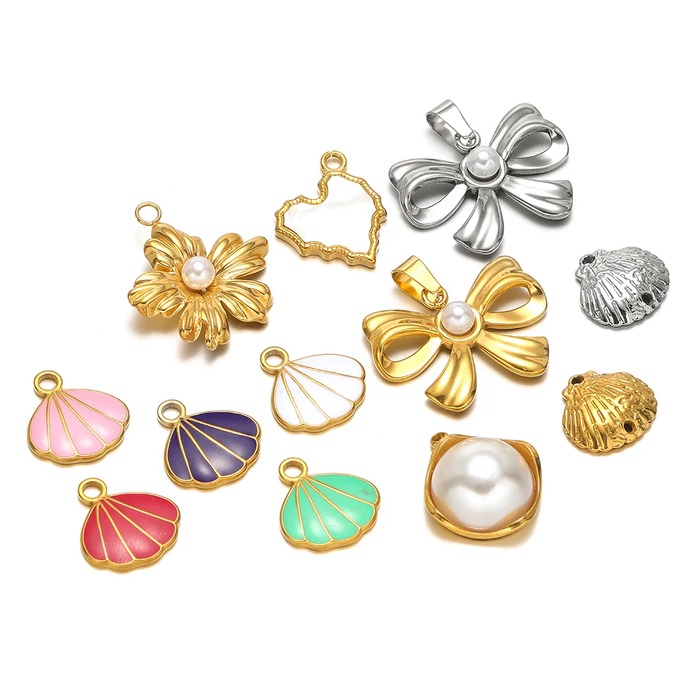 5pcs Stainless Steel Enamel Sh - огляд і ціна Jewelry Making For Kids