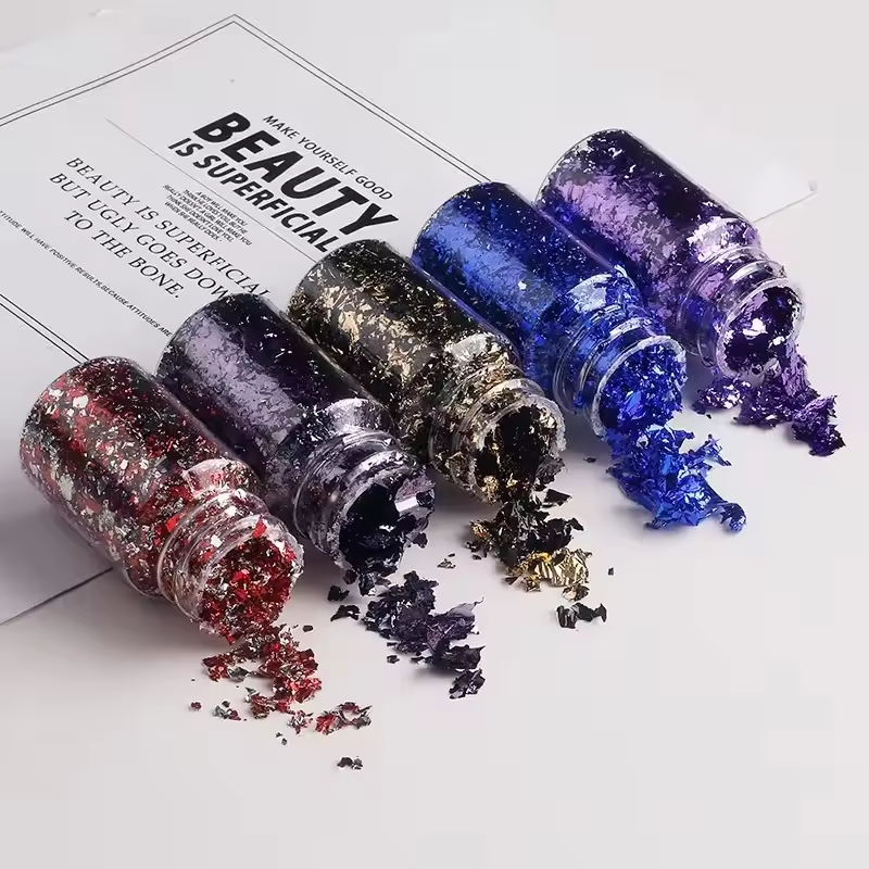Metallic Foil Flakes Golden Si - огляд і ціна Jewelry Making Event