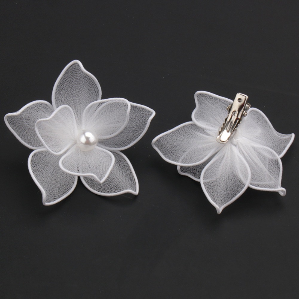Elegant White Silk Flower Hair - огляд і ціна Jewelry Making For Kids