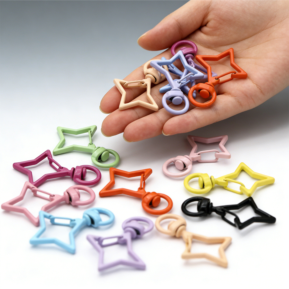 5pcs 38x26mm Colorful Star Rho - огляд і ціна Jewelry Making Rings